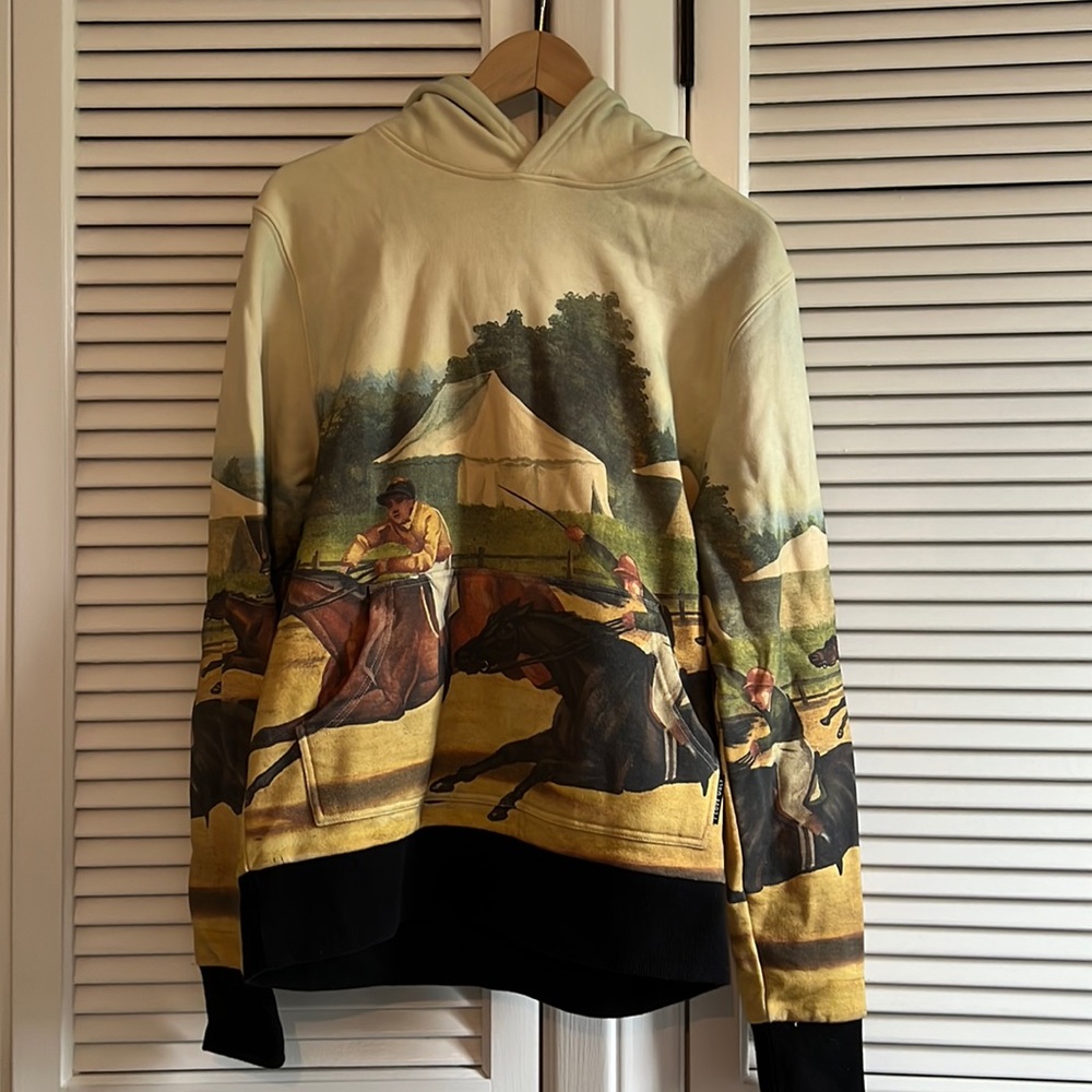 I Love Ugly Horse Racing Sweatshirt Hoodie Size S